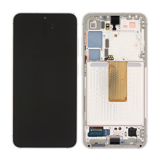 Touch+Display+Frame Samsung Galaxy S23 5g 2023/S911 No Camera Service Pack Cream White Touch+Display+Frame Samsung Galaxy S23 5g 2023/S911 No Camera Service Pack Cream White